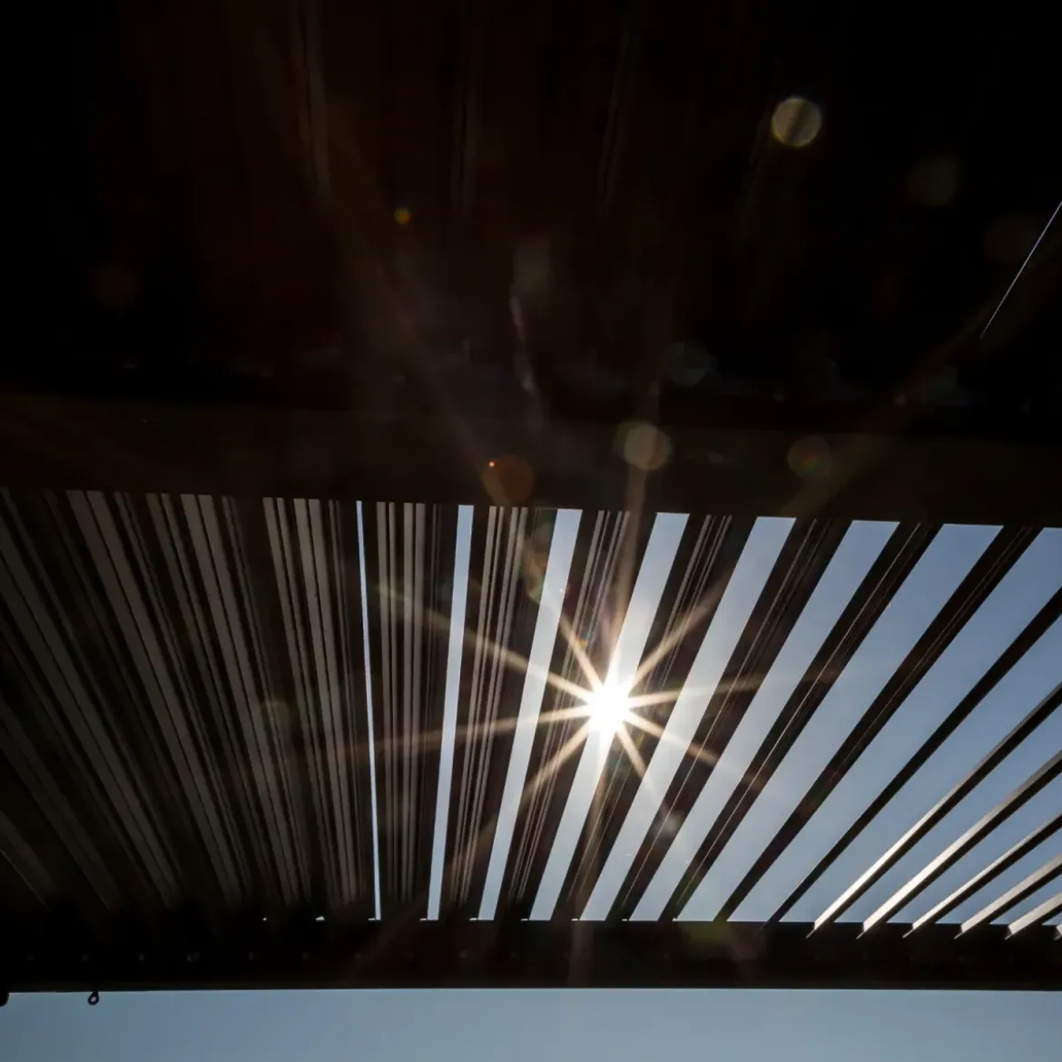 Pergola Bioclimatica 360x300 cm Copertura con Lame Orientabili Manuale