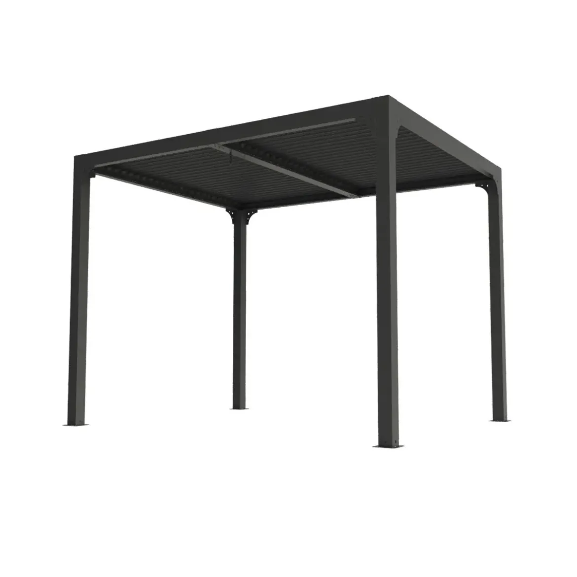 Pergola Bioclimatica 3x2.4 mt in Alluminio Gazebo da Giardino Terrazzo Pergolato