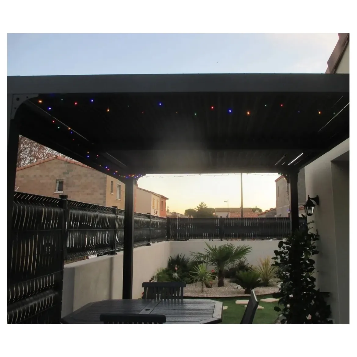 Pergola Bioclimatica 3x2.4 mt in Alluminio Gazebo da Giardino Terrazzo Pergolato