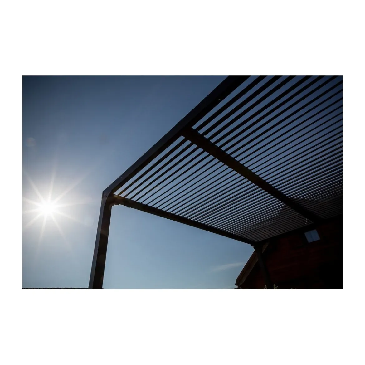 Pergola Bioclimatica 3.6x3 mt in Alluminio Gazebo da Giardino Terrazzo Pergolato