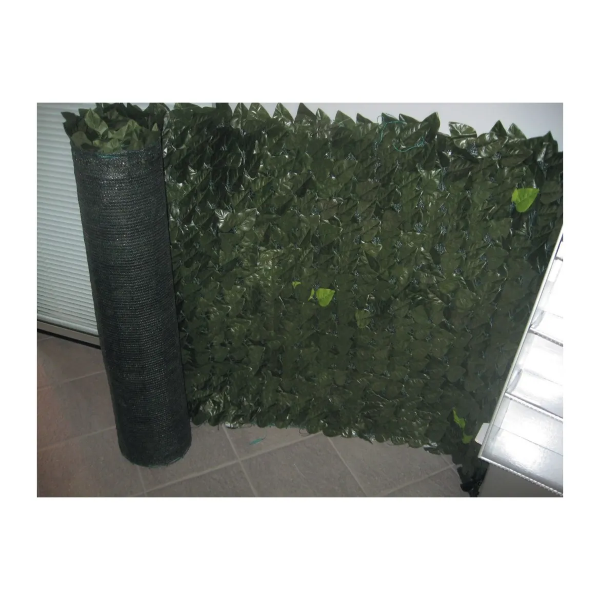 4 Pezzi Siepe Finta 1x3 Doppia Schermatura Artificiale Lauro Sintetica Balcone