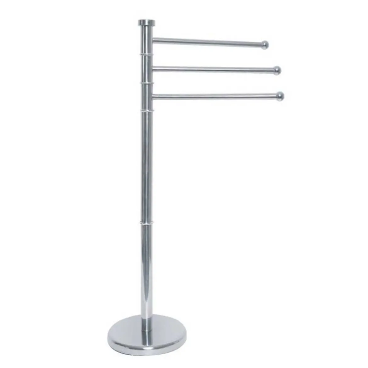 Piantana Portasciugamani con 3 Bracci Salvaspazio 23X88 cm da Bagno