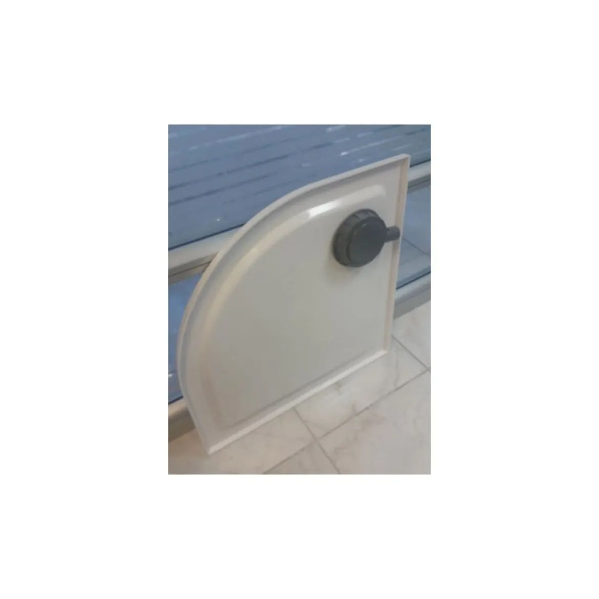 Piatto Doccia Resina Angolare Semicircolare 80x80 90x90 Flat 3cm Bianco Piletta