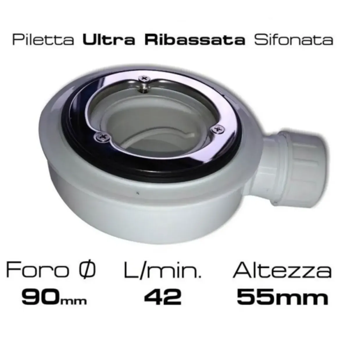 Piatto Doccia Rettangolare 70 80 90 100 120 Effetto Pietra Ultra Slim Avorio
