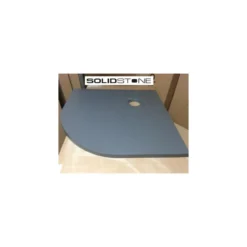 Piatto Doccia Slim Semicircolare 80x80 90x90 Pietra Nero 2.8cm Angolare Piletta