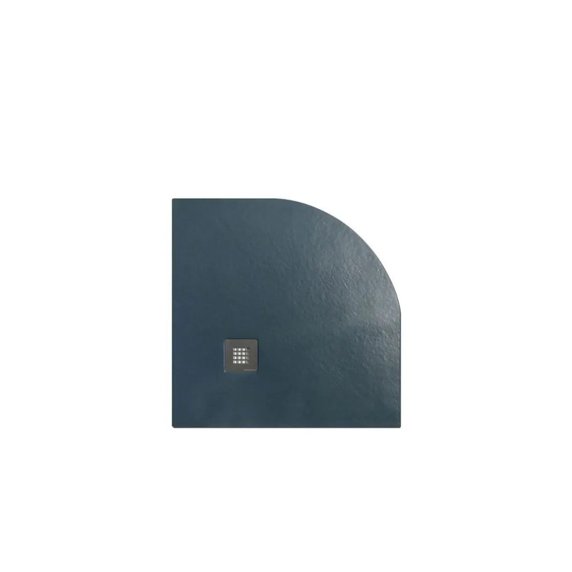 Piatto Doccia Slim Semicircolare 80x80 90x90 Pietra Nero 2.8cm Angolare Piletta