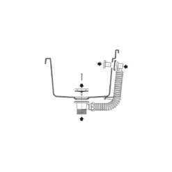 Pilozzo Lavabo in Resina 59x39x28 cm da Esterno Sifone e Kit Montaggio