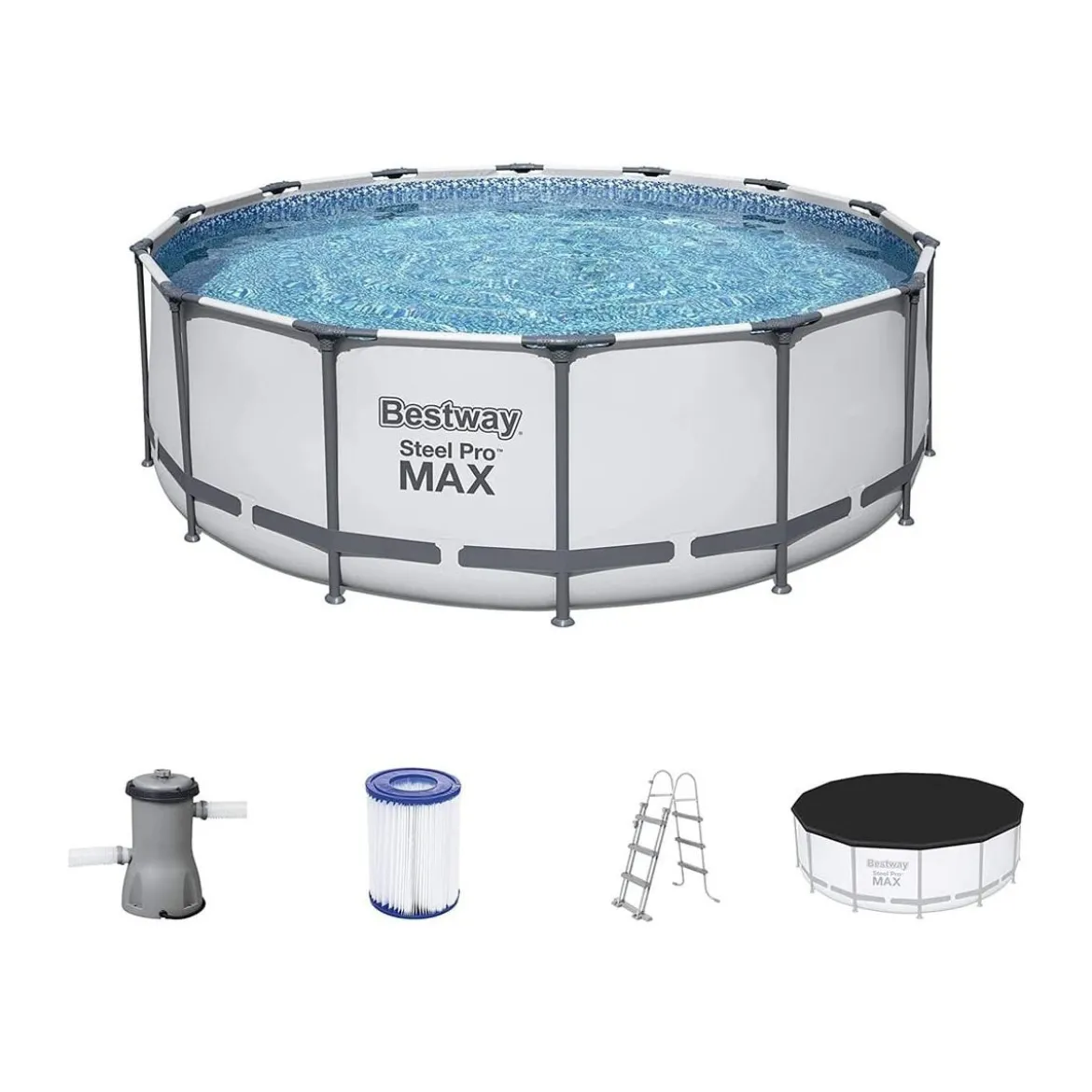 Piscina Frame Fuoriterra Rotonda 427x122 con Pompa Scaletta Filtro Depurazione