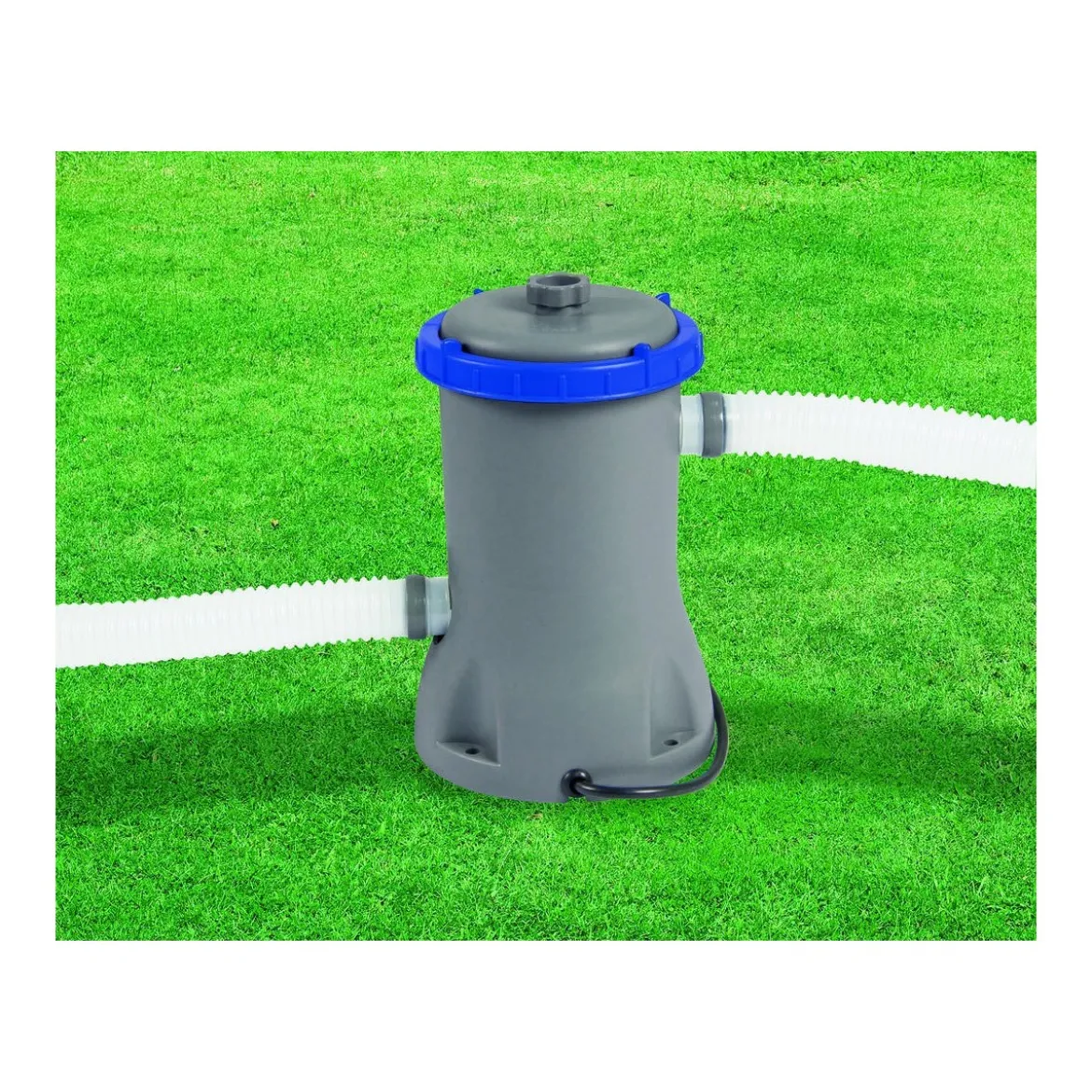 Piscina Fuoriterra Rettangolare 4x2 Frame con Scaletta Pompa Filtro a Cartuccia
