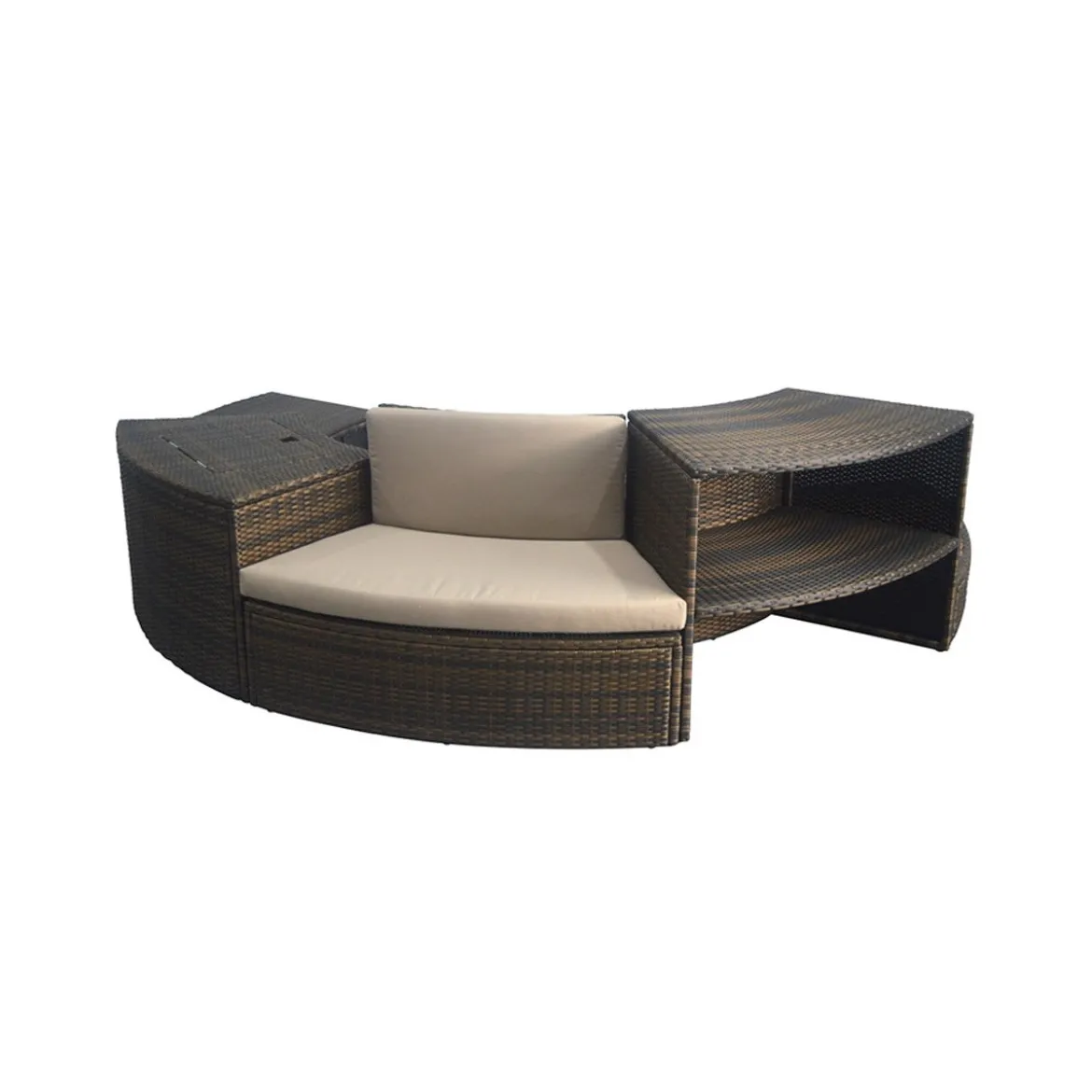 Piscina Idromassaggio Spa 156x70 Mobili Rotonda Riscaldata 4 Adulti Semi Rigida