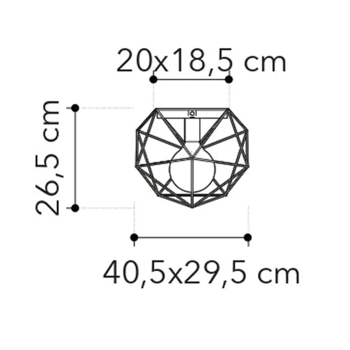 Plafoniera Bianca Intec Lampada a Soffitto Moderna con Punto Luce E27