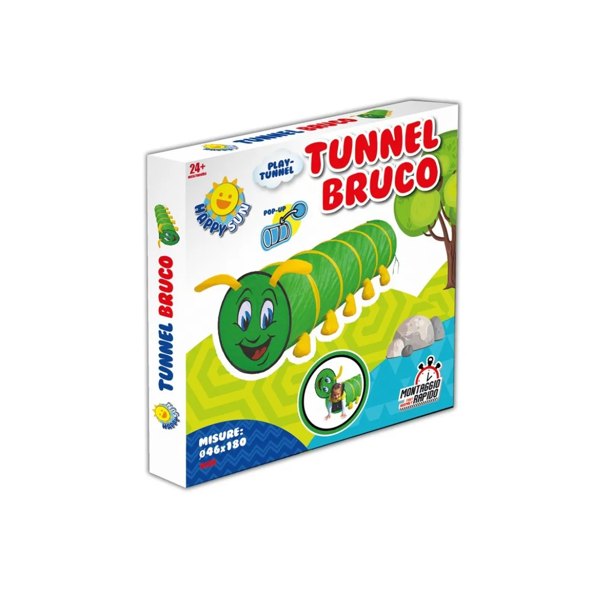 Play Tunnel Bruco Tenda da Gioco per Bambini Casetta Giardino Cameretta Bimbi