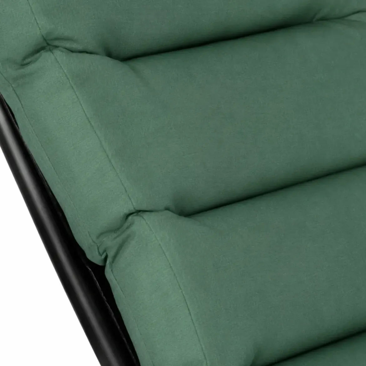Poltrona Automatica da Esterno Verde Schienale Regolabile 6 Posizioni