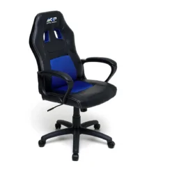 Poltrona Gaming Cameretta Ragazzi Ergonomica con Braccioli e Ruote Sedia Nera