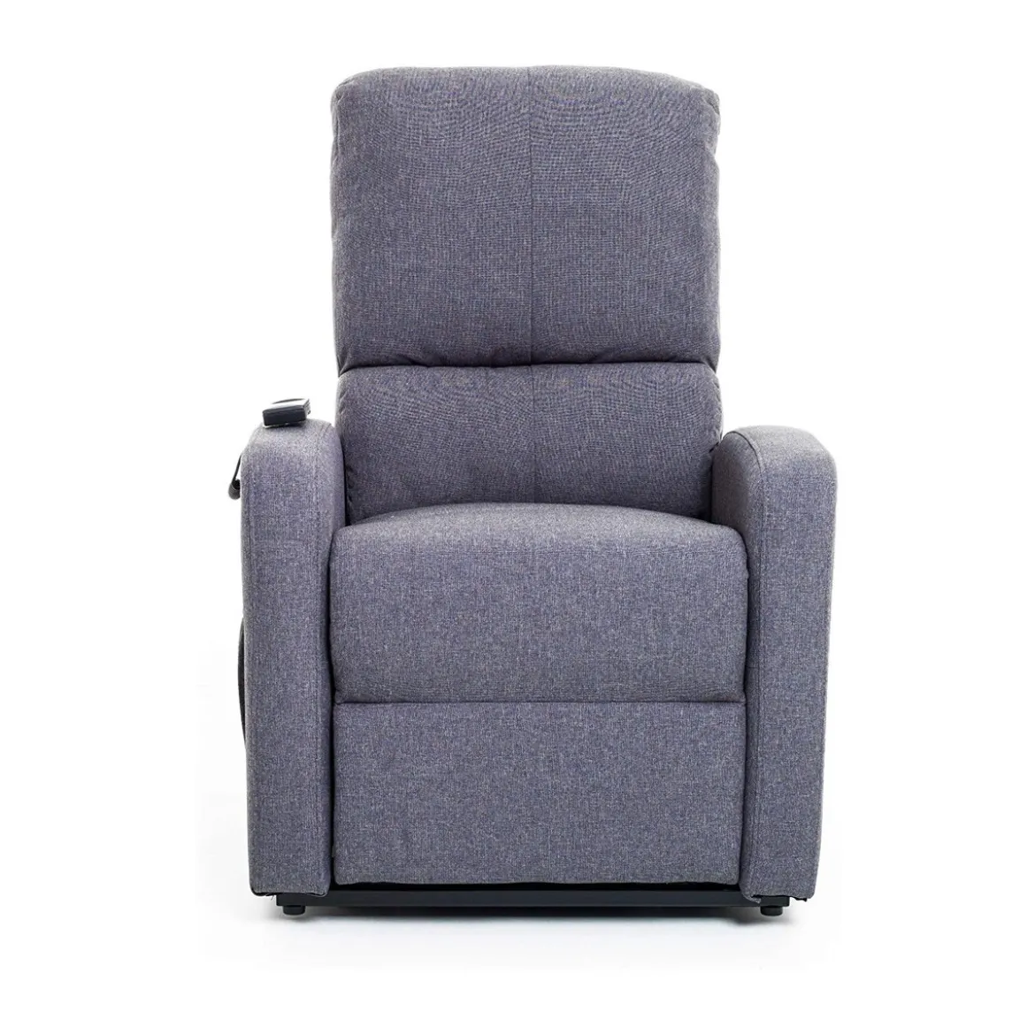 Poltrona per Anziani Elettrica Alzapersona Reclinabile Relax Sofa in Tessuto Blu