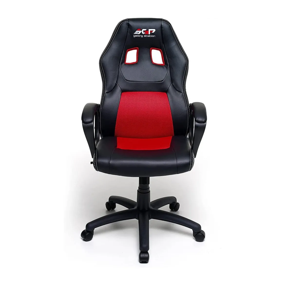 Poltrona Racing con Braccioli e Ruote Ergonomica Rossa Sedia da Gaming Scrivania