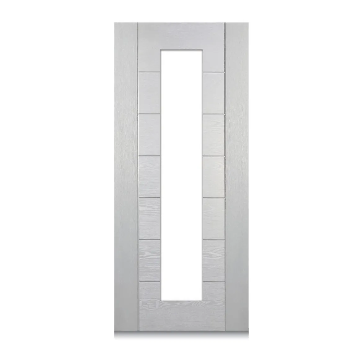 Porta Blindata con Vetro Antisfondamento pannello esterno Vetroresina Bianco