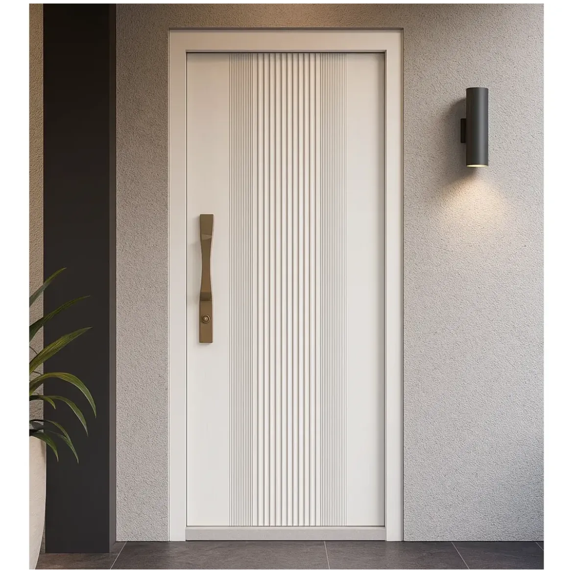 Porta Blindata di Sicurezza Easy Bianca 82x193 cm per Ingresso