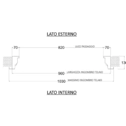 Porta Blindata Easy Grigia 82x193 cm Ingresso Sicurezza