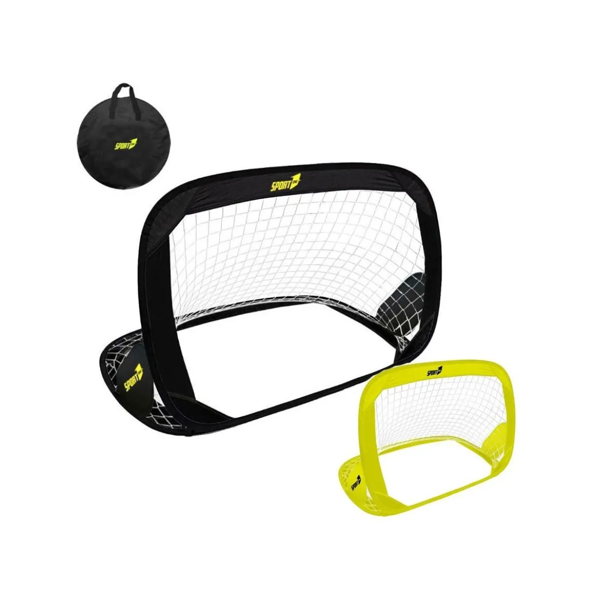 Porta Calcio Pop Up Bambini 120x85 cm Pieghevole con Borsa e Picchetti