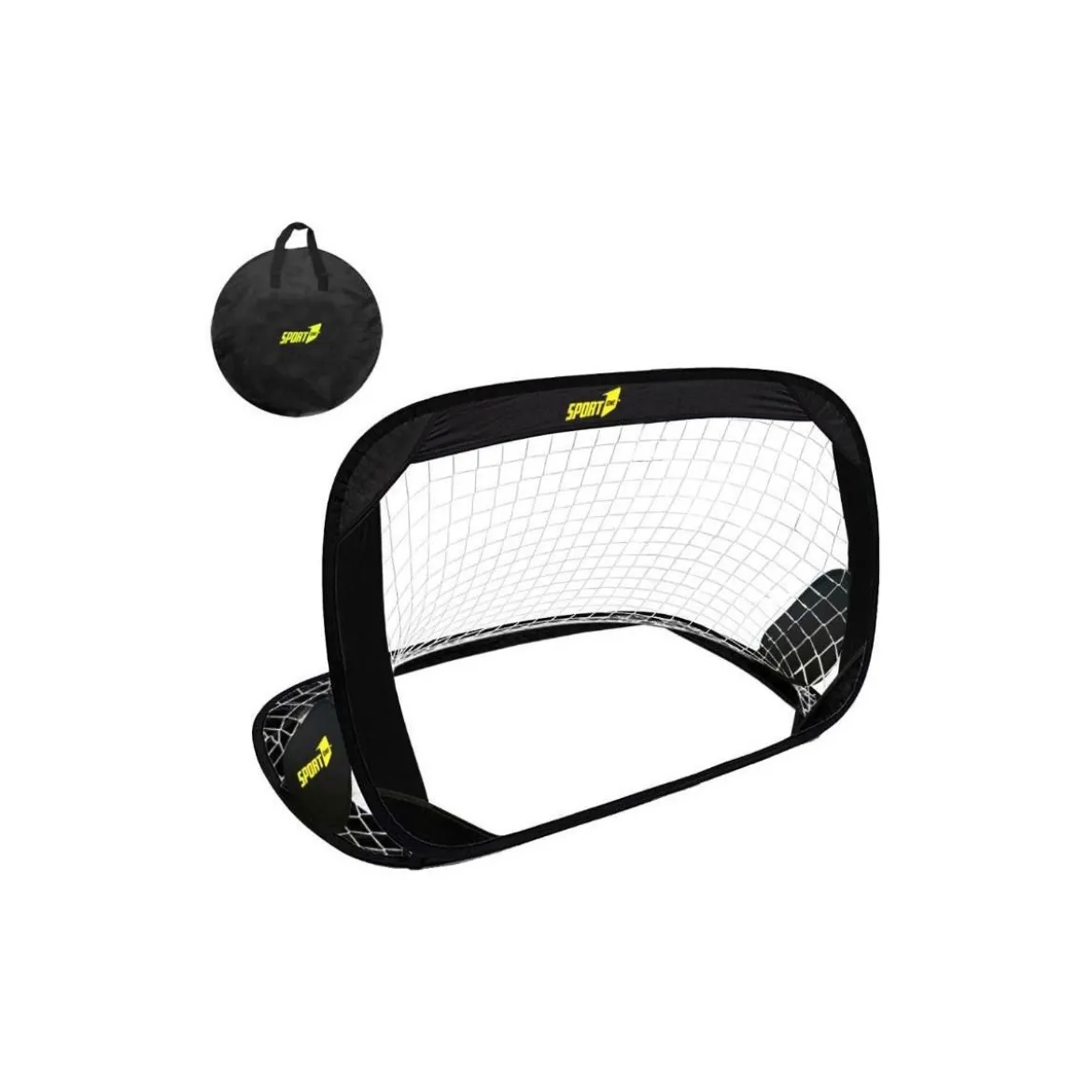Porta Calcio Pop Up Bambini 120x85 cm Pieghevole con Borsa e Picchetti
