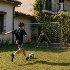 Porta da Calcio Pieghevole 180x120x60cm Resistente Raggi UV da Esterno