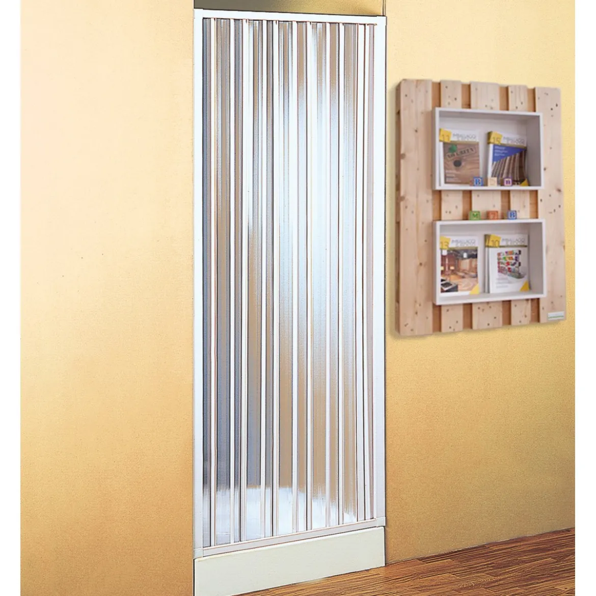 Porta Doccia a Soffietto in PVC da 80 a 110 cm