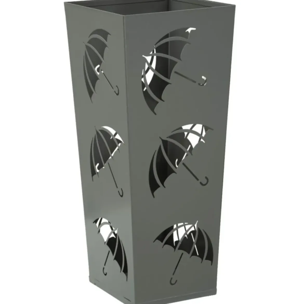 Portaombrelli da Ingresso in Metallo Design Ombrelli Grigio 19x19