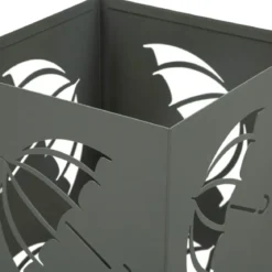 Portaombrelli da Ingresso in Metallo Design Ombrelli Grigio 19x19