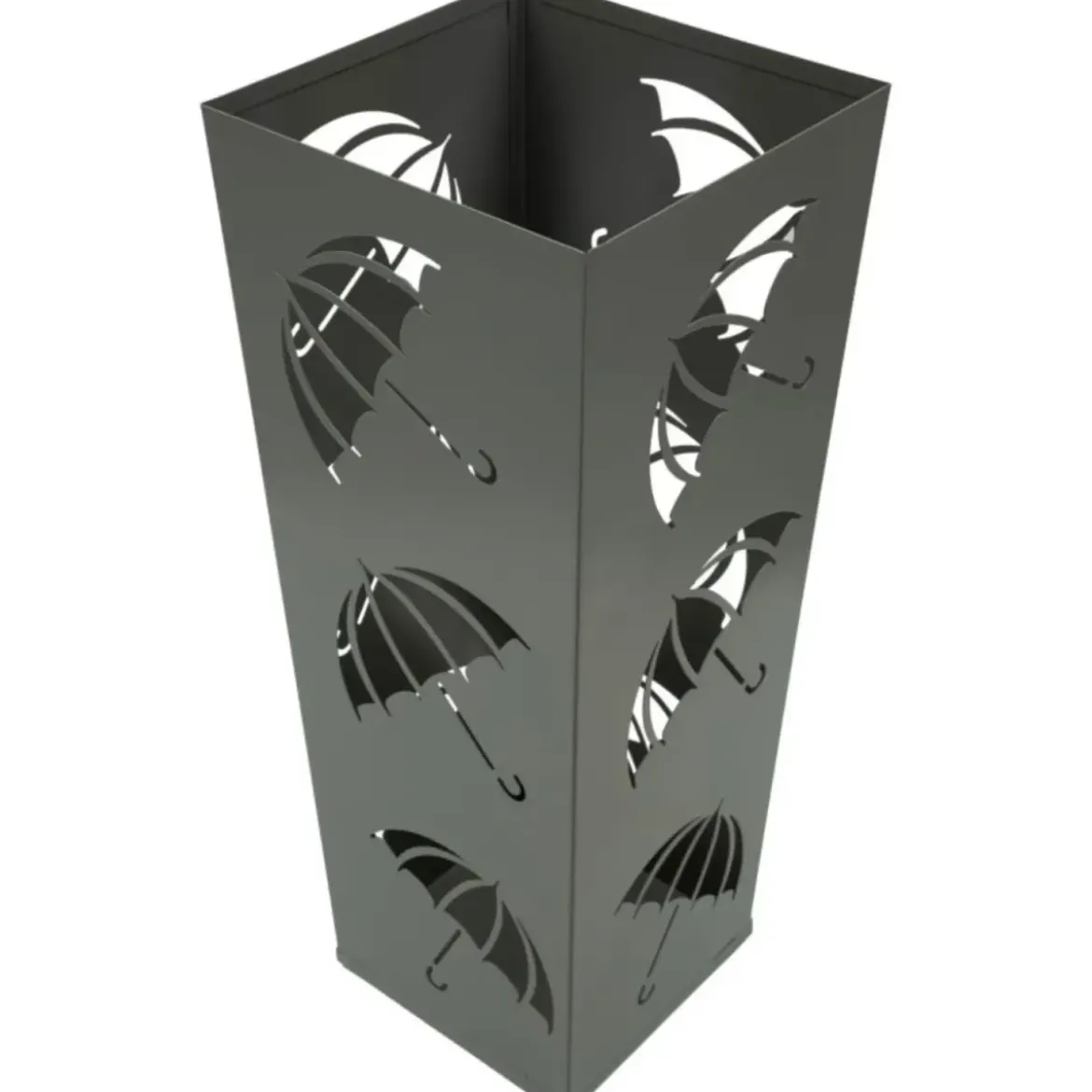 Portaombrelli da Ingresso in Metallo Design Ombrelli Grigio 19x19