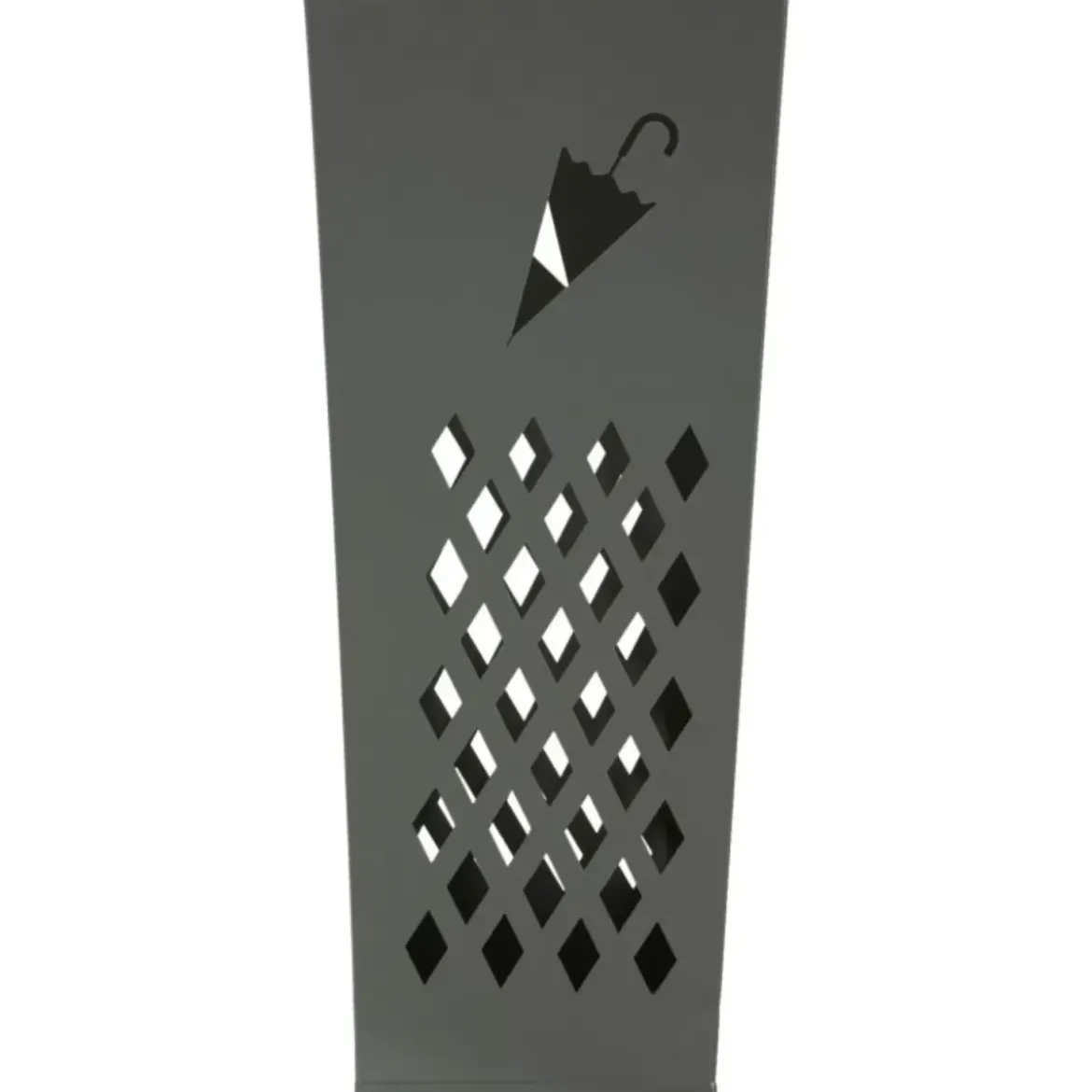 Portaombrelli da Ingresso in Metallo Design Ombrello Rombi Grigio 19x19