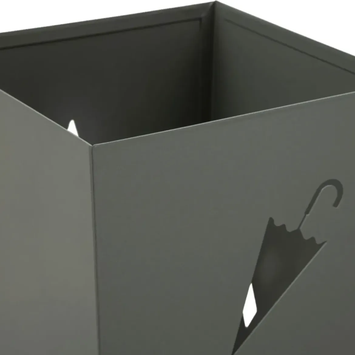 Portaombrelli da Ingresso in Metallo Design Ombrello Rombi Grigio 19x19
