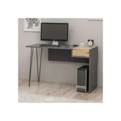Porta Pc Tavolo Scrivania con Porte USB Cassetto Cameretta Bambini Ufficio Sala