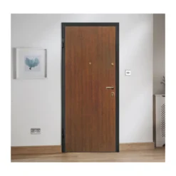 Portoncino Blindato di sicurezza per Esterno con Pannello Bianco Moderno