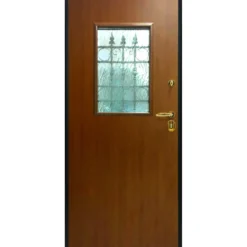Portoncino Blindato Vetrato da Esterno per Ingresso con Pannello in Vetroresina