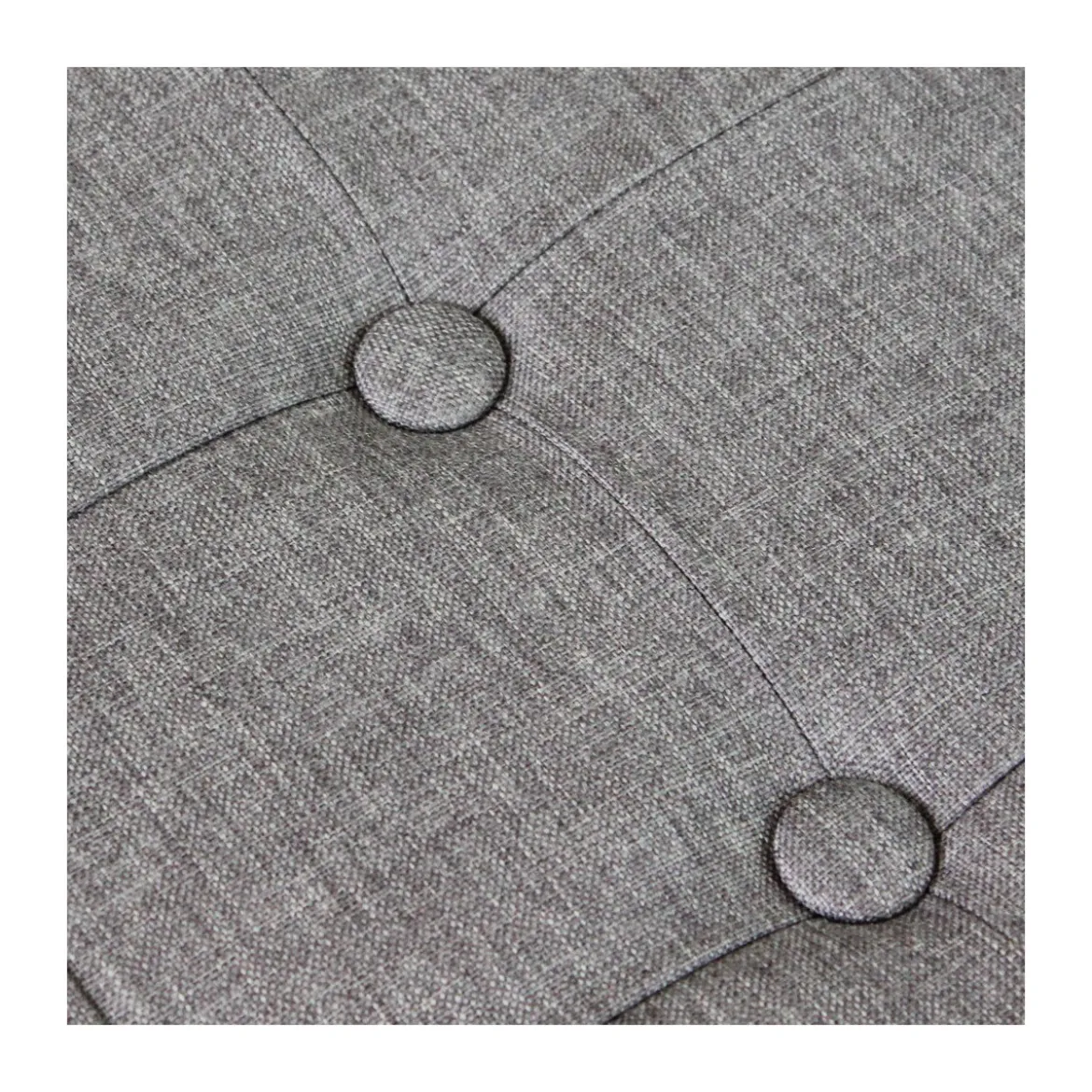 Pouf Contenitore Grigio Chiaro Quadrato 38x38x40 cm