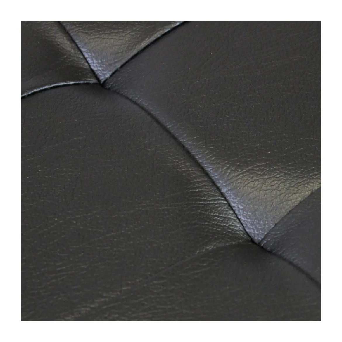 Pouf Contenitore Portaoggetti Quadrato Nero 38x38 cm