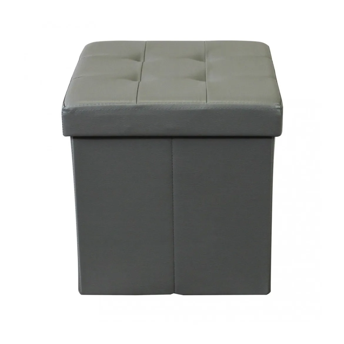 Pouf Contenitore Portaoggetti Quadrato Portaoggetti 38x38 cm