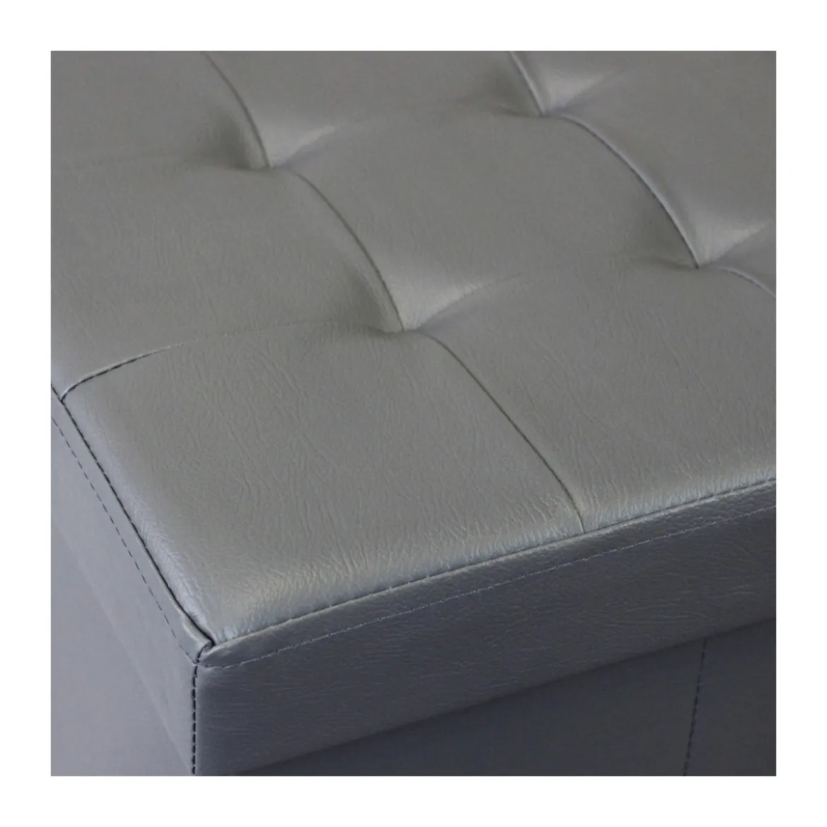 Pouf Contenitore Portaoggetti Quadrato Portaoggetti 38x38 cm