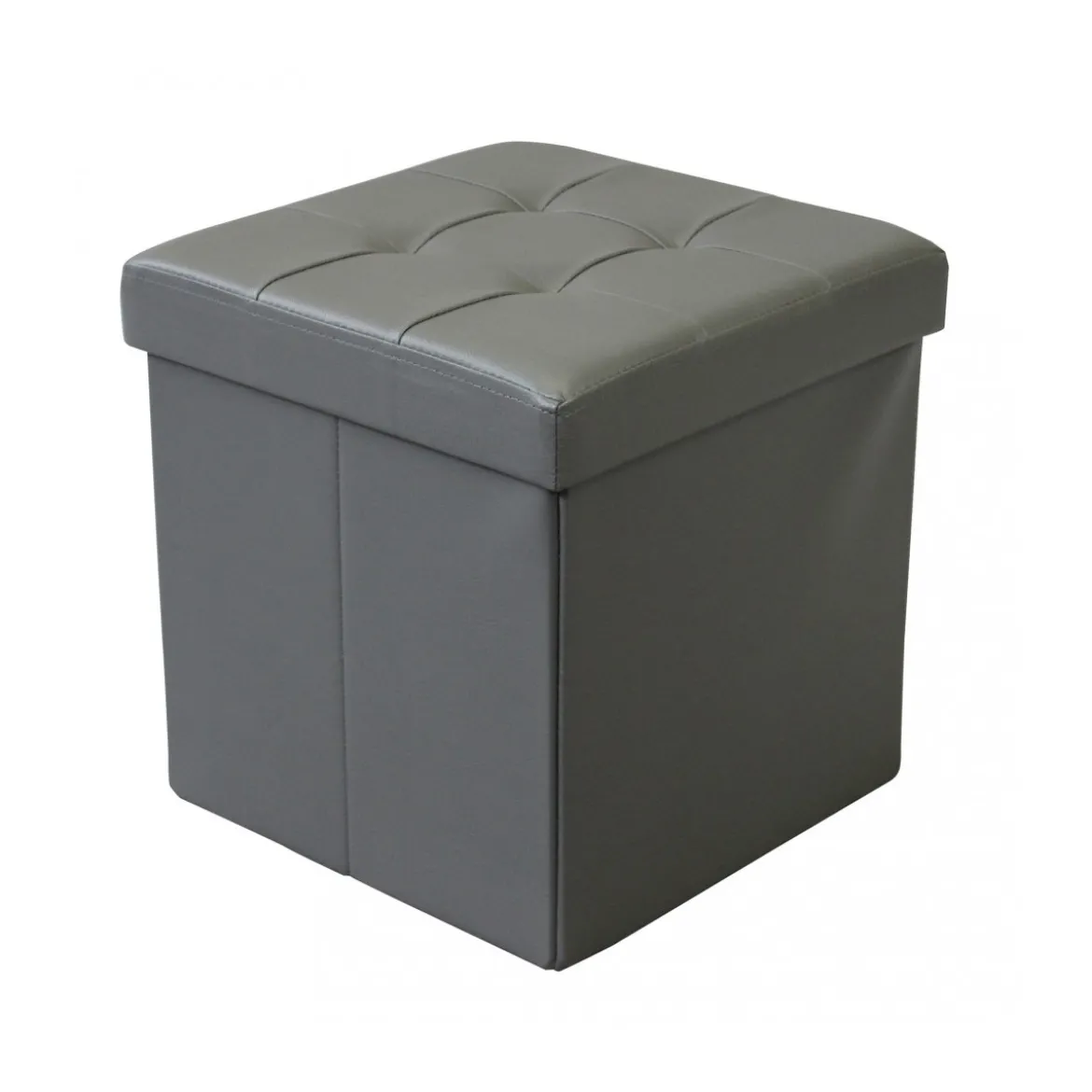 Pouf Contenitore Portaoggetti Quadrato Portaoggetti 38x38 cm