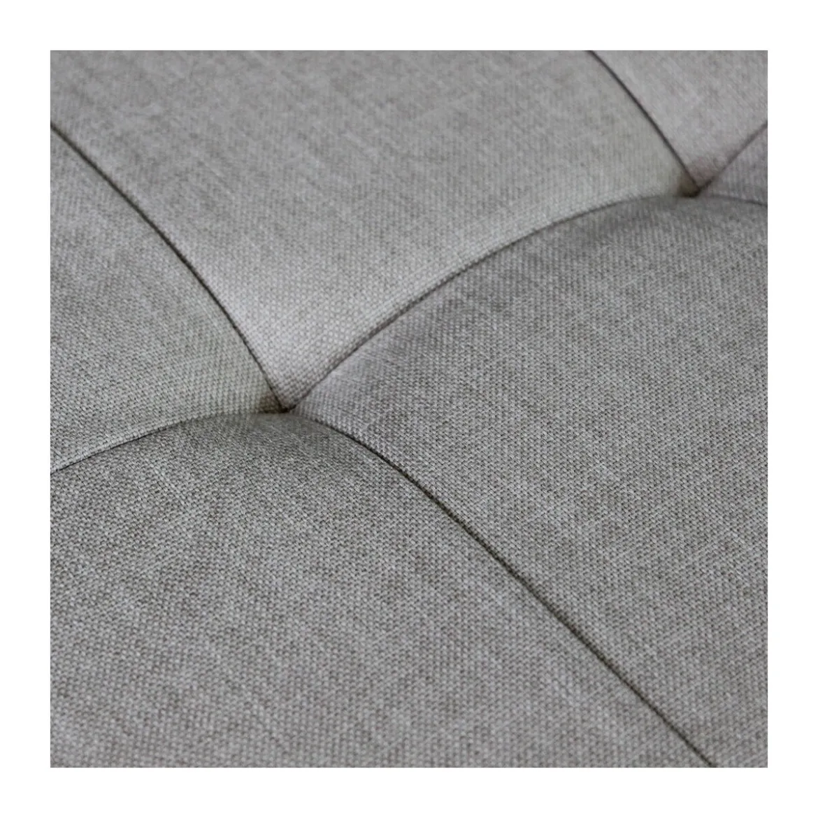 Pouf Contenitore Rettangolare in Stoffa Tortora 76x38 cm