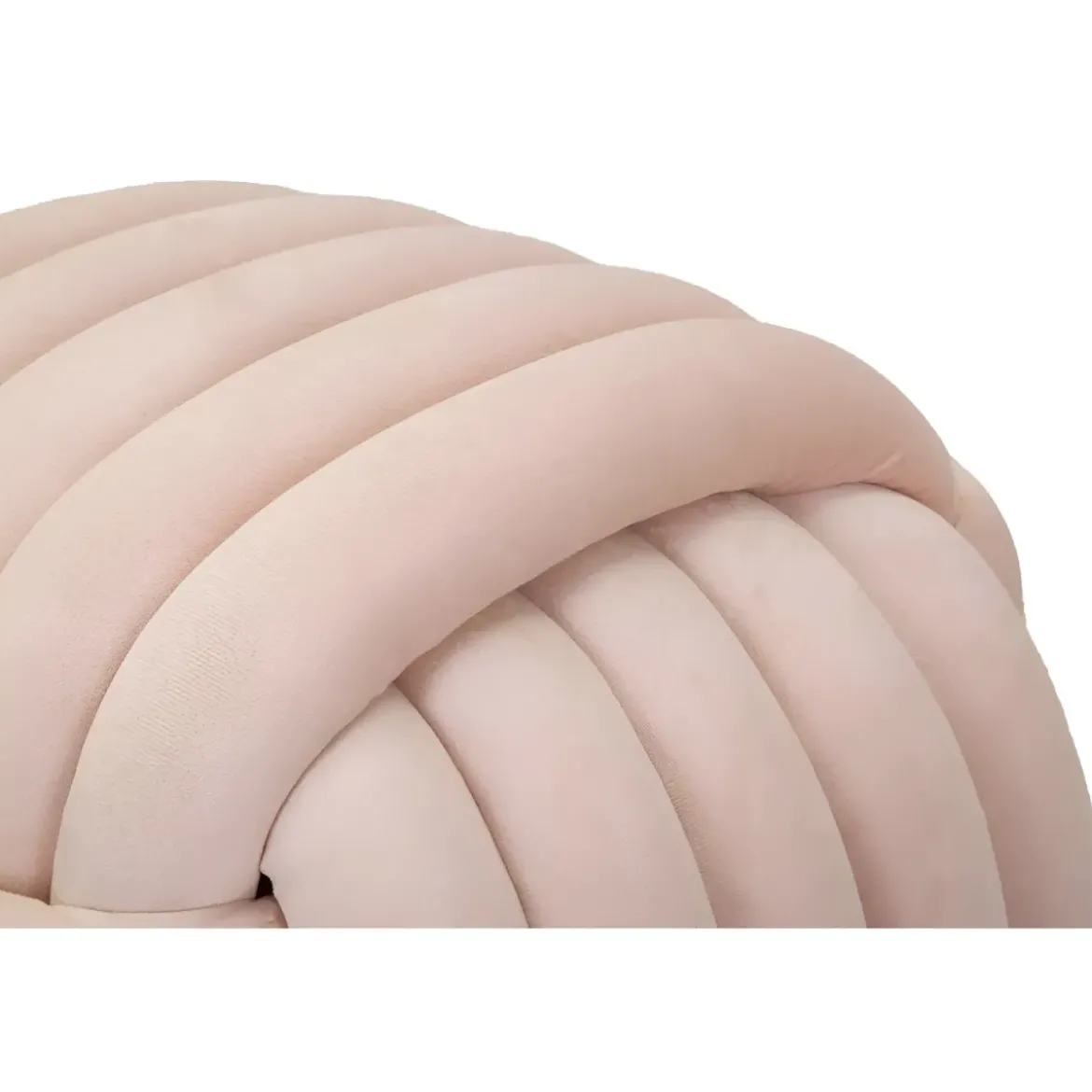 Pouf in Velluto Rosa Quadrato Elegante per Salotto Camera da Letto