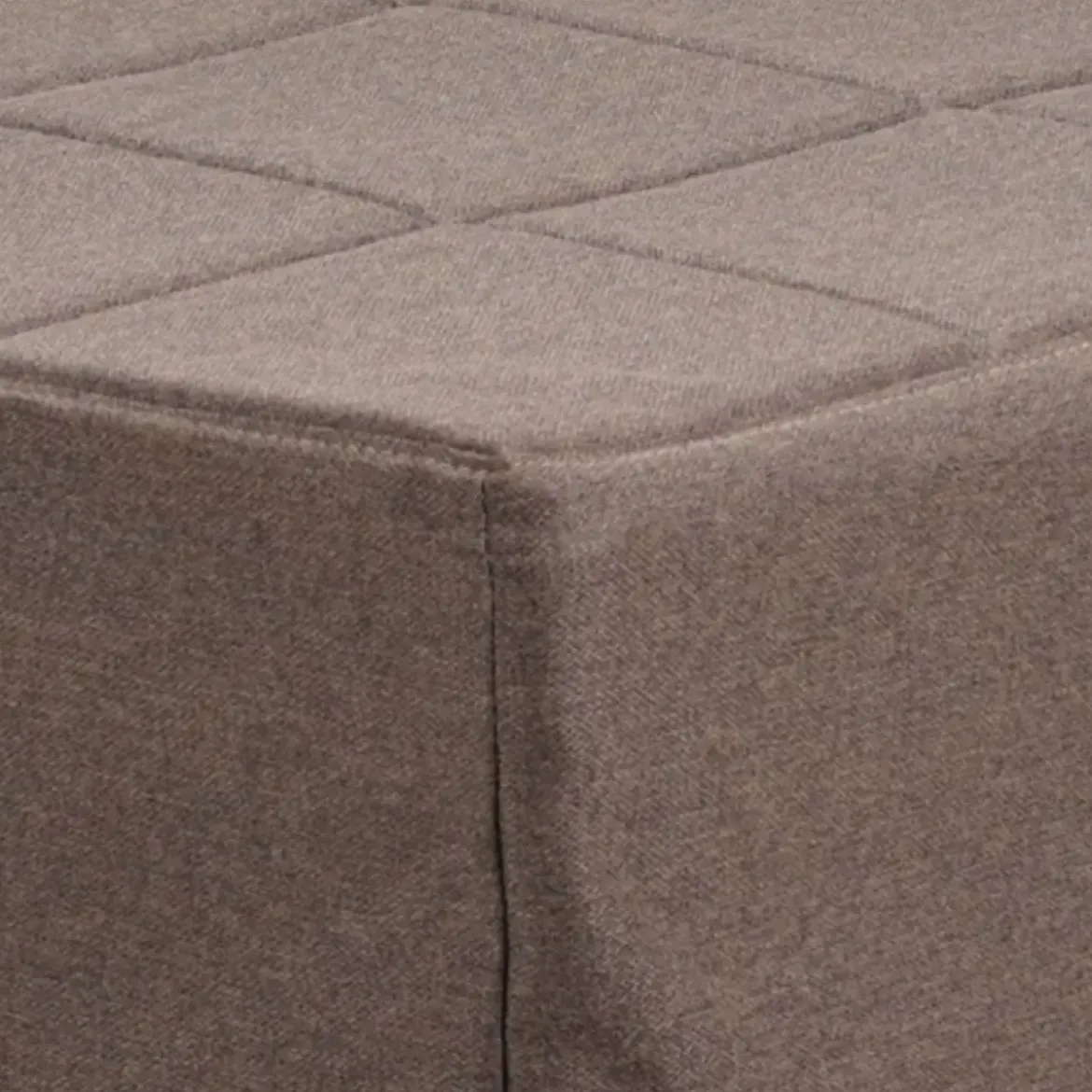 Pouf Letto Singolo Pieghevole Richiudibile Tortora 70x70 cm Salvaspazio