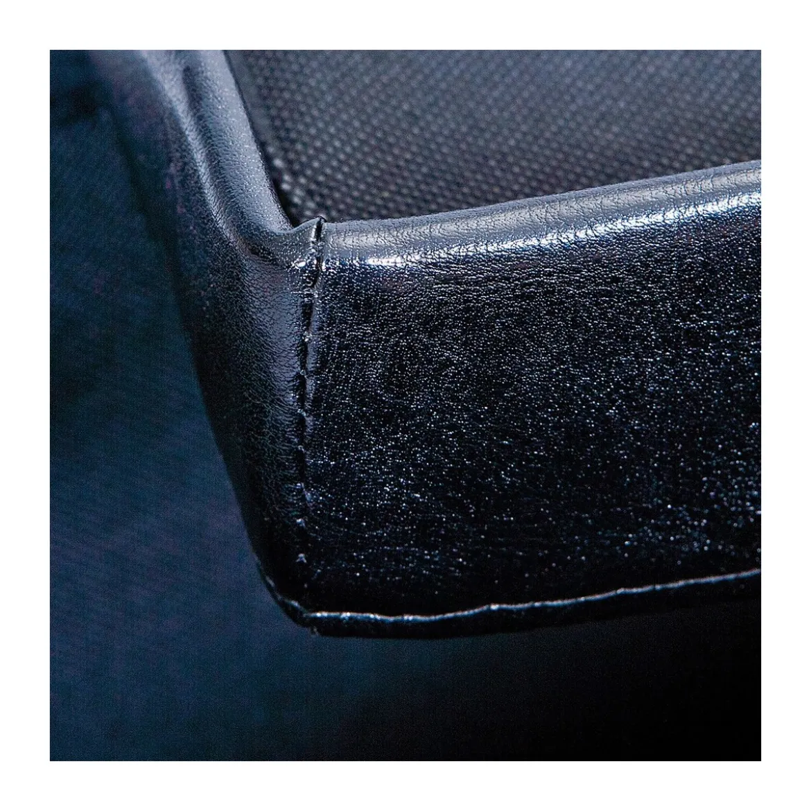 Pouf Nero Contenitore Grande Pouff Puf Ecopelle Rettangolare Poggiapiedi Divano