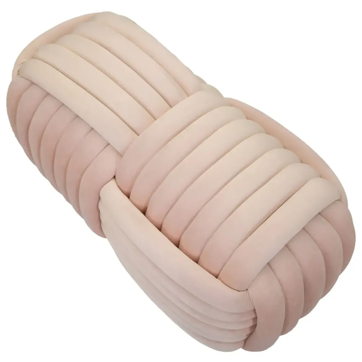 Pouf Panca Velluto Rosa Rettangolare Elegante Salotto Camera da Letto