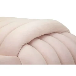 Pouf Panca Velluto Rosa Rettangolare Elegante Salotto Camera da Letto