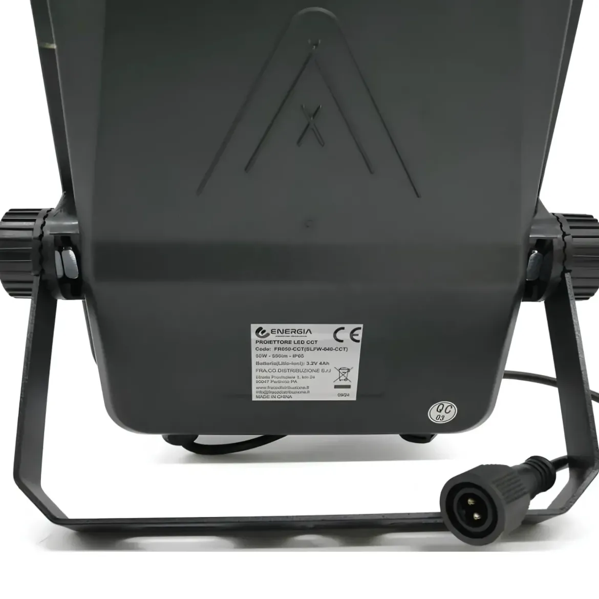 Proiettore Solare 50W 550lm CCT con Pannello Telecomando da Esterni