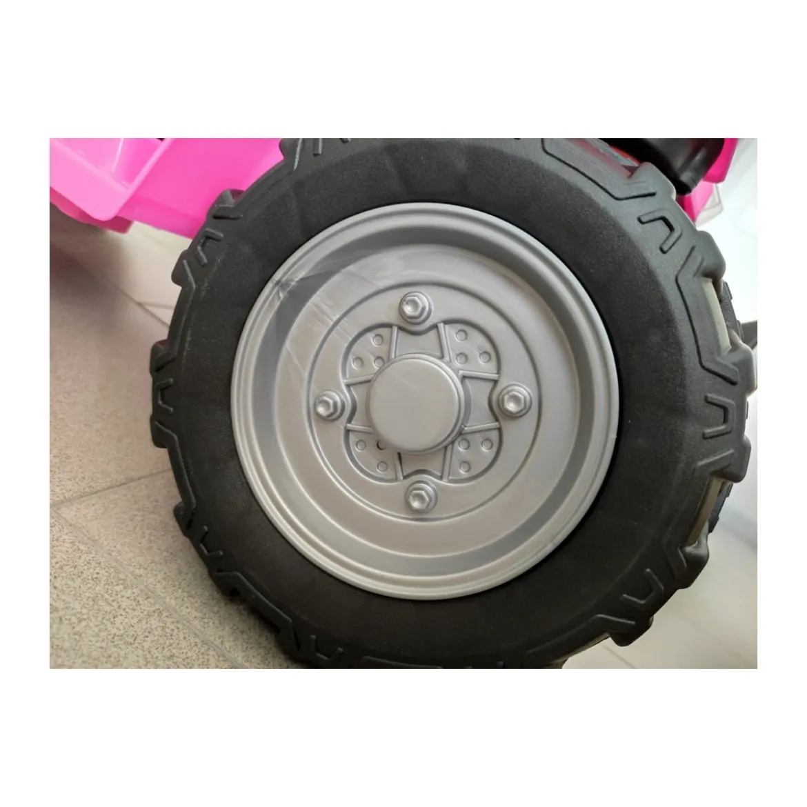 Quad Elettrico a Batteria per Bambina Rosa Macchina Cavalcabile Suoni