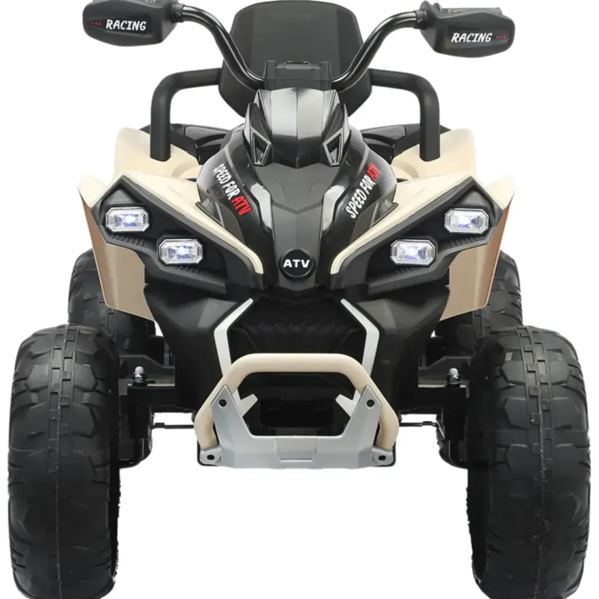 Quad Elettrico per Bambini 24V Beige ATV Safari Telecomando MP3
