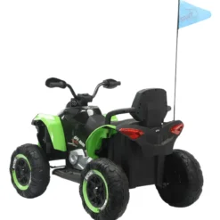 Quad Elettrico per Bambini 24V Verde ATV Safari Telecomando MP3